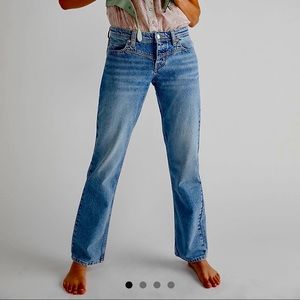 Free People Shelby Low-rise Boyfriend Jeans